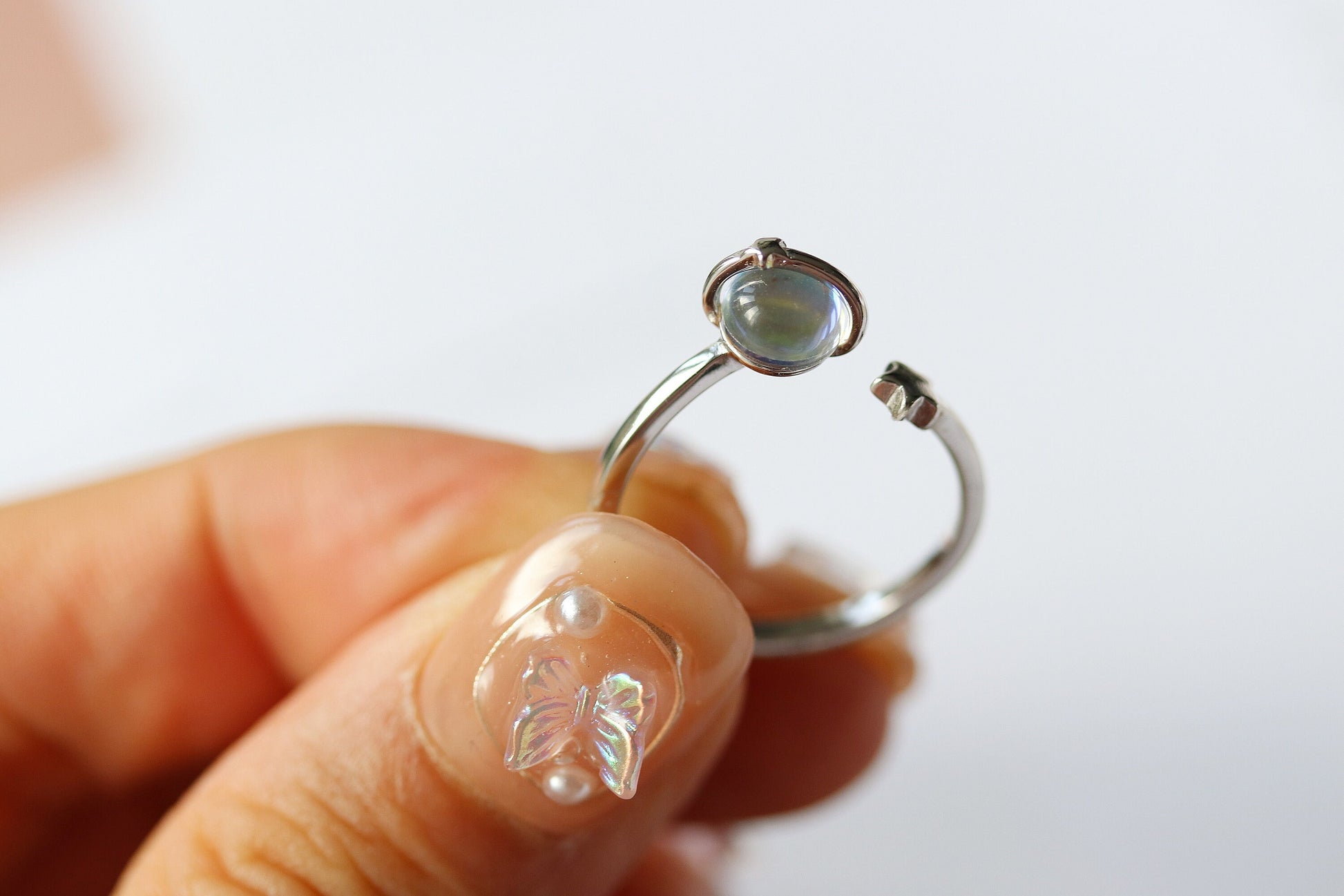 Sliver Opal Star Moon Rings – Shan Co1