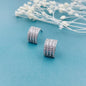 Open Hoop Studs Earring of Shan & Co, Crystal Stud Earrings, Matching Set, Gift for Her, Valentines Day Gift for her - Gift Wrapped.