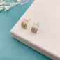 Open Hoop Studs Earring of Shan & Co, Crystal Stud Earrings, Matching Set, Gift for Her, Valentines Day Gift for her - Gift Wrapped.